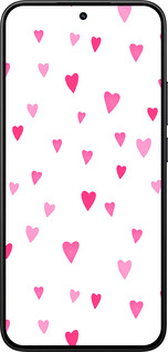 Силиконовый чехол Сердечки 2 для Xiaomi 15T 5G - 4763u-4100 изображение 