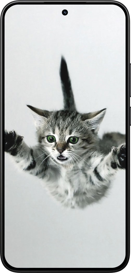 Силиконовый чехол Летящий котёнок для Xiaomi 15T 5G - 2322u-4100 изображение 