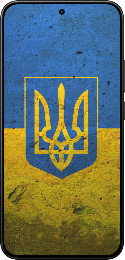 Силиконовый чехол Флаг и герб Украины 2 для Xiaomi 15T 5G - 378u-4100 изображение 