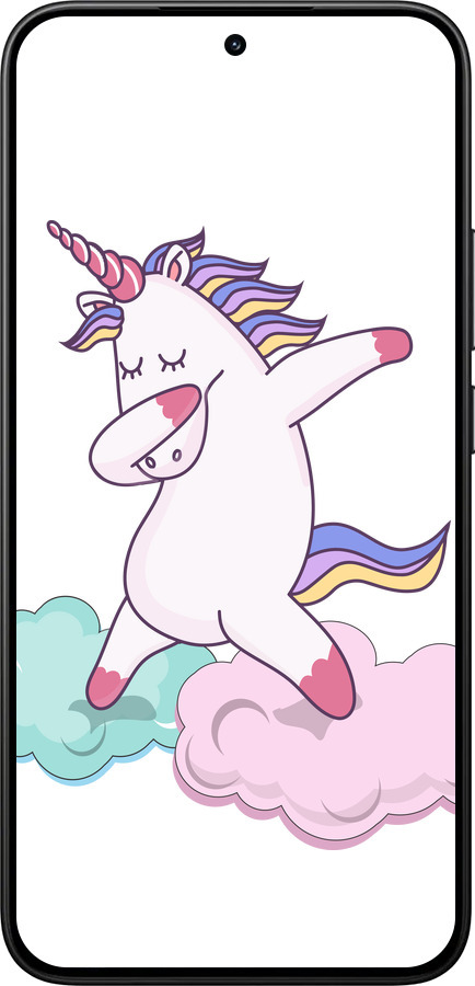 Силіконовий чехол Єдиноріг для Xiaomi 15T 5G - 4702u-4100 изображение 
