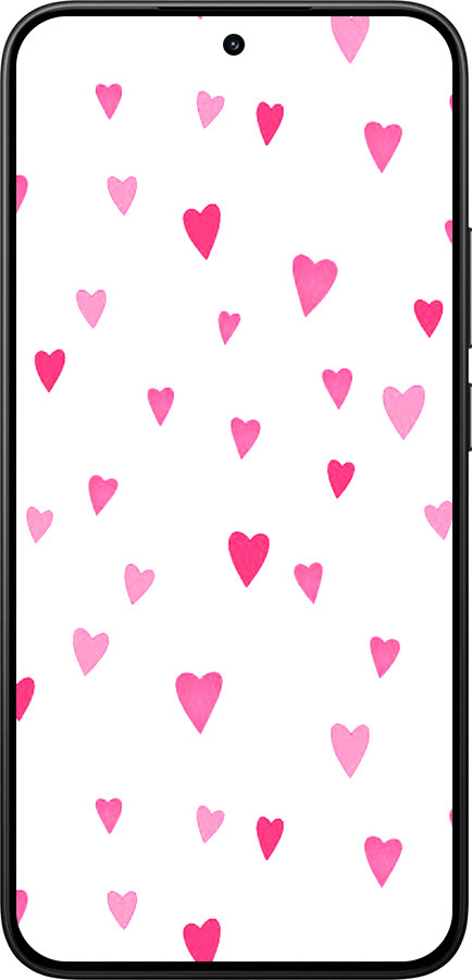 Силиконовый чехол Сердечки 2 для Xiaomi 15T 5G - 4763u-4100 изображение 