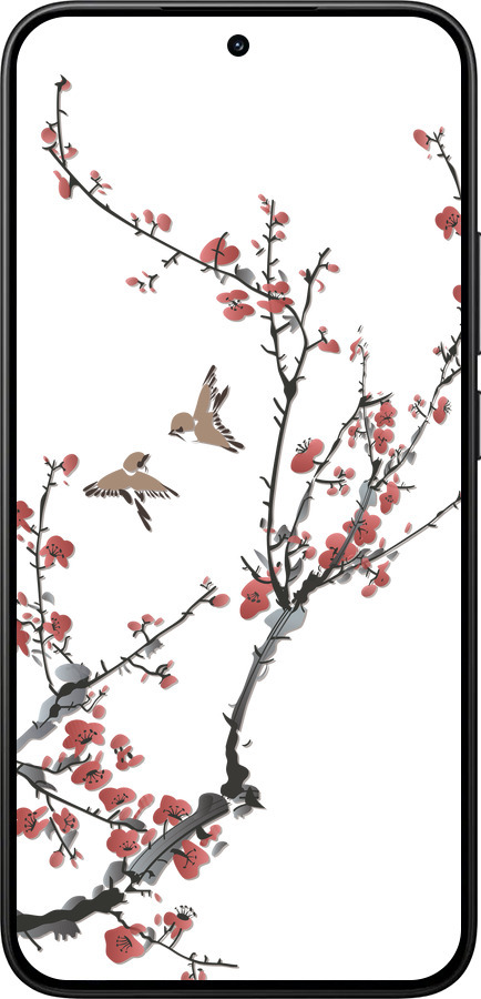 Силиконовый чехол Сакура v2 для Xiaomi 15T 5G - 5538u-4100 изображение 
