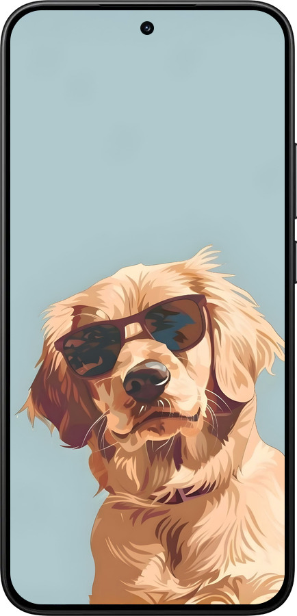 Силиконовый чехол Пес в очках для Xiaomi 15T 5G - 6381u-4100 изображение 