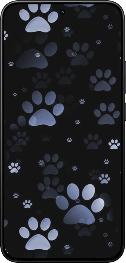 Силиконовый чехол С синими отпечатками лап для Xiaomi 15T 5G - 6441u-4100 изображение 