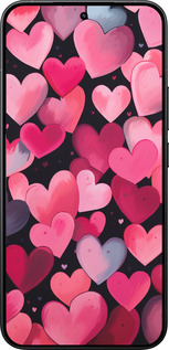 Силиконовый чехол Сердечки 4 для Xiaomi 15T Pro 5G - 5662u-4097 изображение 
