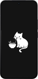 Силиконовый чехол С милым котом на черном фоне для Xiaomi 15T Pro 5G - 6528u-4097 изображение 