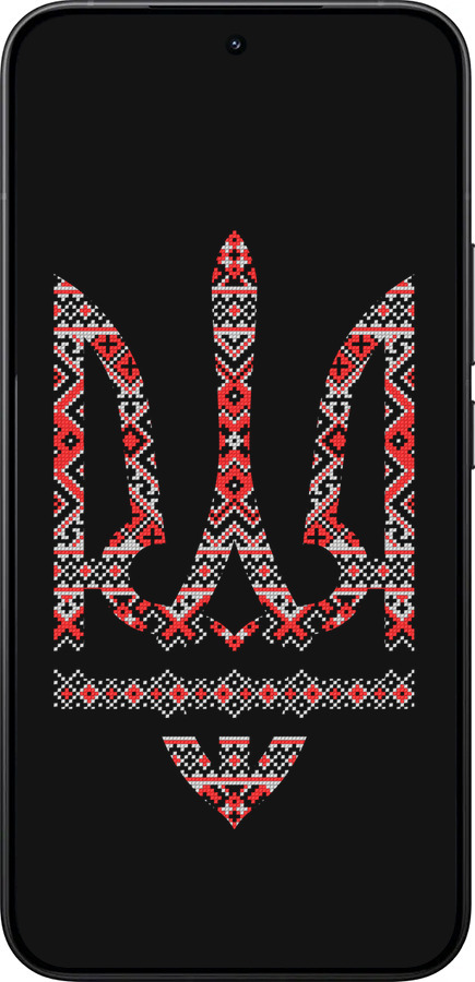 Силіконовий чехол Герб - вишиванка на чорному фоні для Xiaomi 15T Pro 5G - 1196u-4097 изображение 