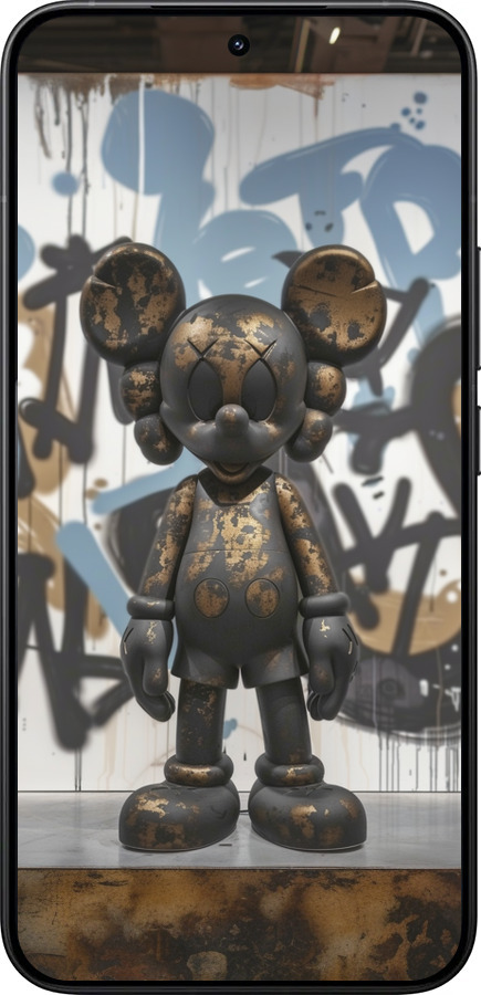 Силиконовый чехол Bronze kaws v2 для Xiaomi 15T Pro 5G - 6098u-4097 изображение 