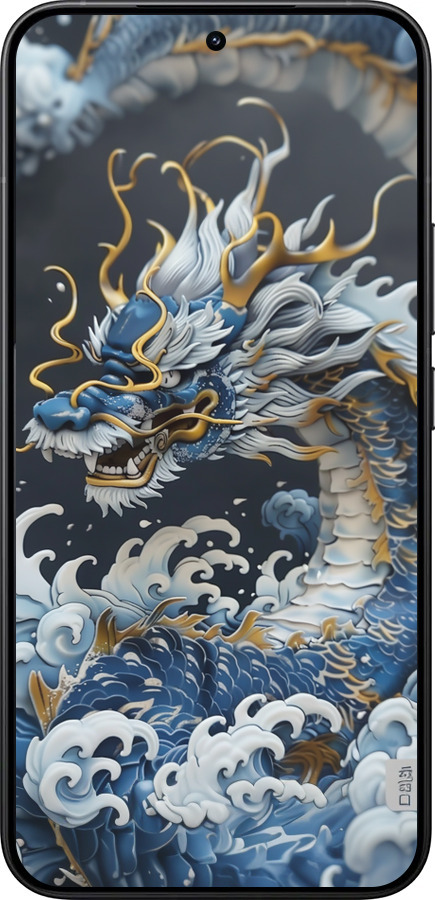 Силиконовый чехол Водяной дракон для Xiaomi 15T Pro 5G - 6113u-4097 изображение 