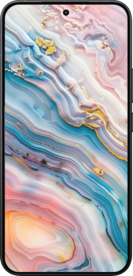 Силиконовый чехол Мрамор красивый для Xiaomi 15T Pro 5G - 6376u-4097 изображение 