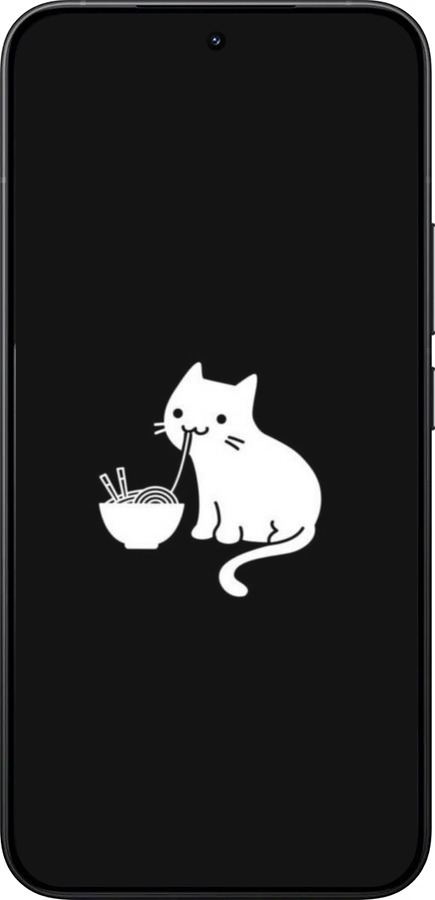Силиконовый чехол С милым котом на черном фоне для Xiaomi 15T Pro 5G - 6528u-4097 изображение 