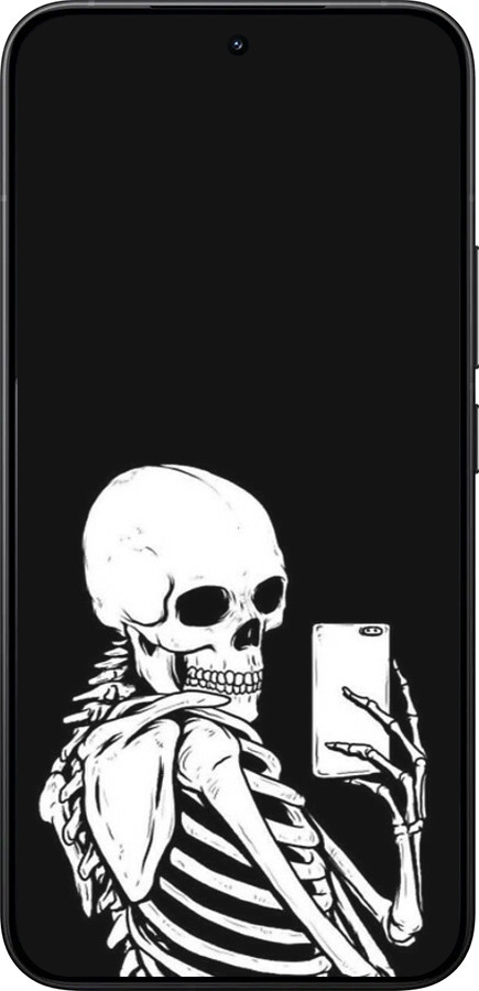 Силиконовый чехол Скелет делает Selfie для Xiaomi 15T Pro 5G - 6535u-4097 изображение 