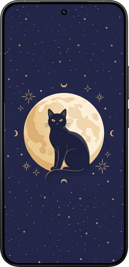Силиконовый чехол Cute Cat Celestial/Witchy для Xiaomi 15T Pro 5G - 6787u-4097 изображение 