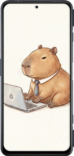 Силиконовый чехол Funny Capybara CEO Working для Xiaomi Black Shark 4 - 6777u-2531 изображение 