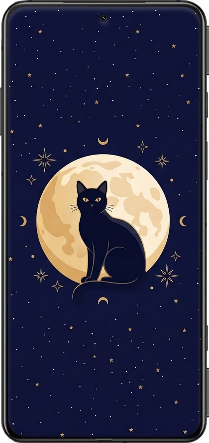 Силиконовый чехол Cute Cat Celestial/Witchy для Xiaomi Black Shark 5 - 6787u-2678 изображение 