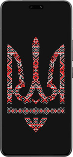 Силиконовый чехол Герб - вышиванка на черном фоне для Xiaomi Civi 4 Pro - 1196u-3682 изображение 