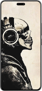 Силиконовый чехол Скелет-меломан v2 для Xiaomi Civi 4 Pro - 1200u-3682 изображение 