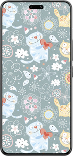 Силиконовый чехол Котята v3 для Xiaomi Civi 4 Pro - 1223u-3682 изображение 