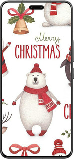 Силиконовый чехол Merry Christmas для Xiaomi Civi 4 Pro - 4106u-3682 изображение 