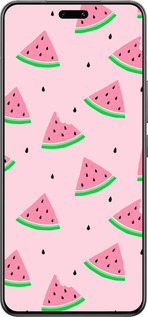 Силиконовый чехол Розовый арбуз для Xiaomi Civi 4 Pro - 4314u-3682 изображение 