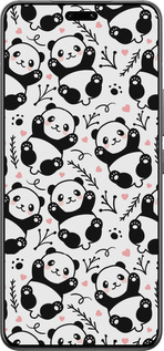 Силиконовый чехол Панды для Xiaomi Civi 4 Pro - 4318u-3682 изображение 