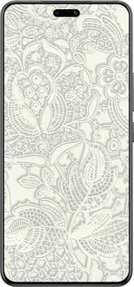Силиконовый чехол Белое кружево для Xiaomi Civi 4 Pro - 4383u-3682 изображение 