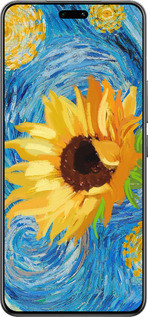 Силиконовый чехол Цветы желто-голубые для Xiaomi Civi 4 Pro - 5308u-3682 изображение 