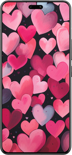 Силиконовый чехол Сердечки 4 для Xiaomi Civi 4 Pro - 5662u-3682 изображение 