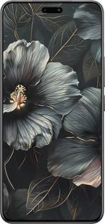 Силиконовый чехол Черные цветы для Xiaomi Civi 4 Pro - 6031u-3682 изображение 