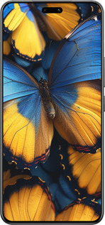 Силиконовый чехол Желто-голубые бабочки для Xiaomi Civi 4 Pro - 6046u-3682 изображение 