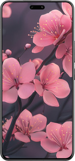 Силиконовый чехол Пурпурная сакура для Xiaomi Civi 4 Pro - 6075u-3682 изображение 