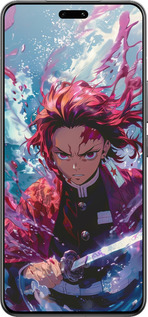 Силиконовый чехол Танджиро Камадо: Клинок рассекающий демонов для Xiaomi Civi 4 Pro - 6111u-3682 изображение 