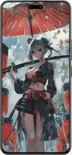 Силиконовый чехол Гейша-воин для Xiaomi Civi 4 Pro - 6124u-3682 изображение 