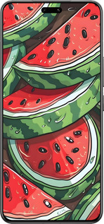 Силиконовый чехол Арбуз для Xiaomi Civi 4 Pro - 6315u-3682 изображение 