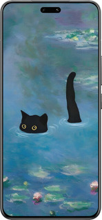 Силиконовый чехол С изображением кота и водяной лилии Monet для Xiaomi Civi 4 Pro - 6519u-3682 изображение 