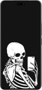 Силиконовый чехол Скелет делает Selfie для Xiaomi Civi 4 Pro - 6535u-3682 изображение 