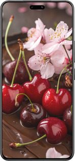 Силиконовый чехол Вишня в шоколаде для Xiaomi Civi 4 Pro - 6698u-3682 изображение 