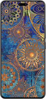 Силиконовый чехол Золотой узор для Xiaomi Civi 4 Pro - 678u-3682 изображение 