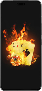 Силиконовый чехол Горящие карты для Xiaomi Civi 4 Pro - 839u-3682 изображение 