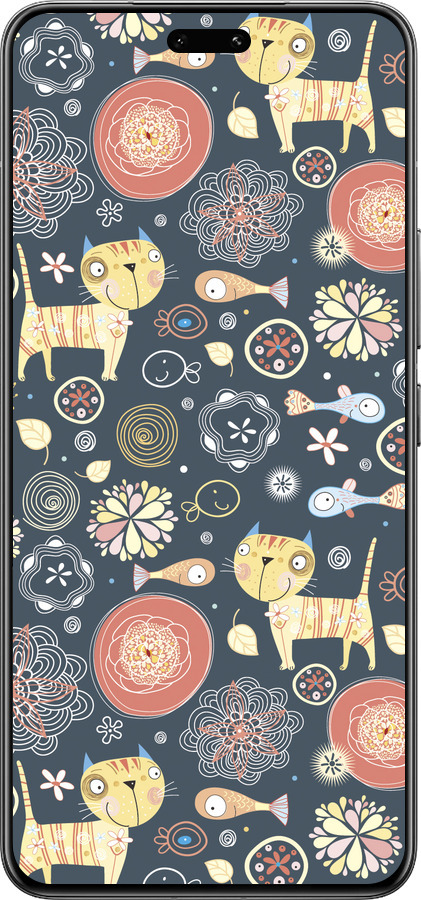 Силиконовый чехол Котята v4 для Xiaomi Civi 4 Pro - 1224u-3682 изображение 