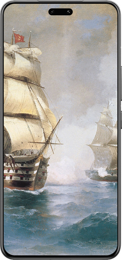 Силиконовый чехол Айвазовский. Корабли для Xiaomi Civi 4 Pro - 160u-3682 изображение 