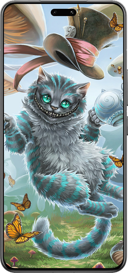 Силиконовый чехол Чеширский кот 2 для Xiaomi Civi 4 Pro - 3993u-3682 изображение 