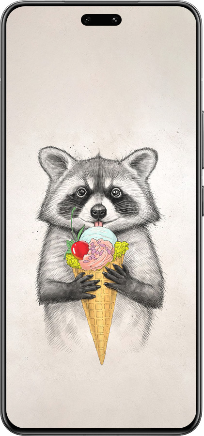 Силіконовий чехол Єнотик з морозивом для Xiaomi Civi 4 Pro - 4602u-3682 изображение 