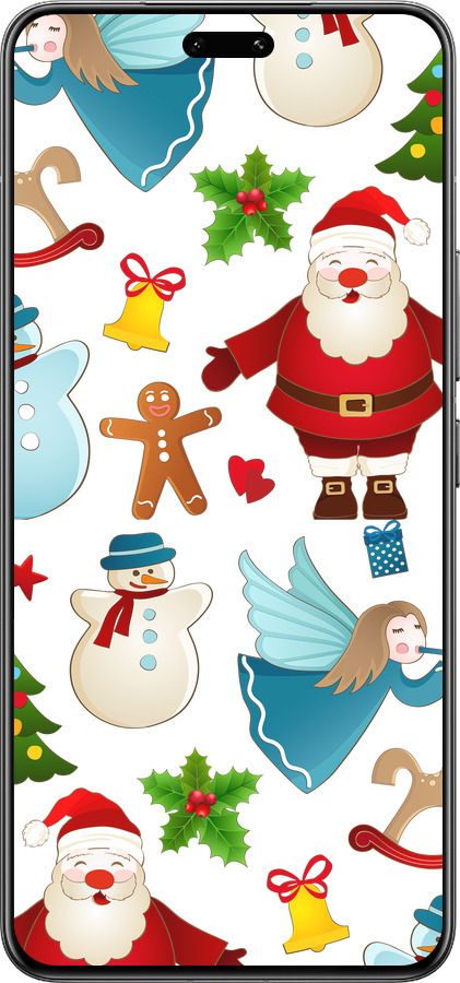 Силіконовий чехол Новорічний 1 для Xiaomi Civi 4 Pro - 4614u-3682 изображение 