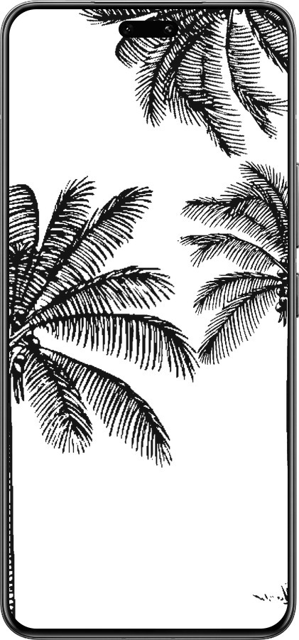 Силиконовый чехол Пальмы1 для Xiaomi Civi 4 Pro - 4634u-3682 изображение 