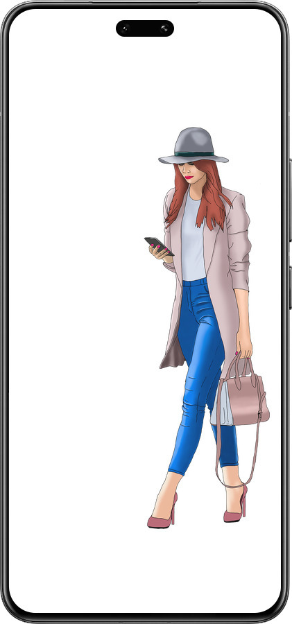 Силиконовый чехол Девушка 1 для Xiaomi Civi 4 Pro - 4751u-3682 изображение 