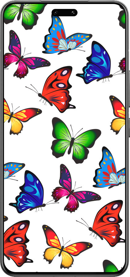 Силиконовый чехол Красочные мотыльки для Xiaomi Civi 4 Pro - 4761u-3682 изображение 