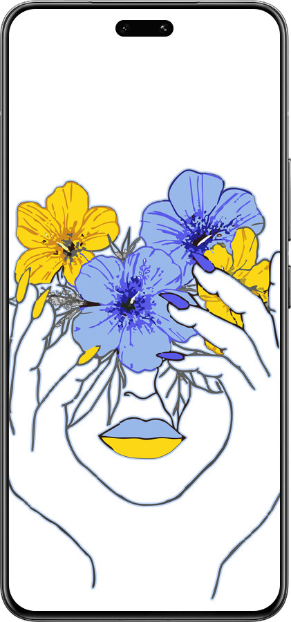 Силиконовый чехол Девушка v4 для Xiaomi Civi 4 Pro - 5276u-3682 изображение 