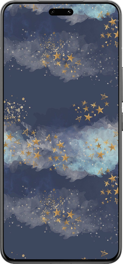 Силиконовый чехол Ночь золотые звезды для Xiaomi Civi 4 Pro - 5421u-3682 изображение 