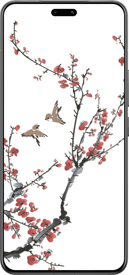 Силиконовый чехол Сакура v2 для Xiaomi Civi 4 Pro - 5538u-3682 изображение 